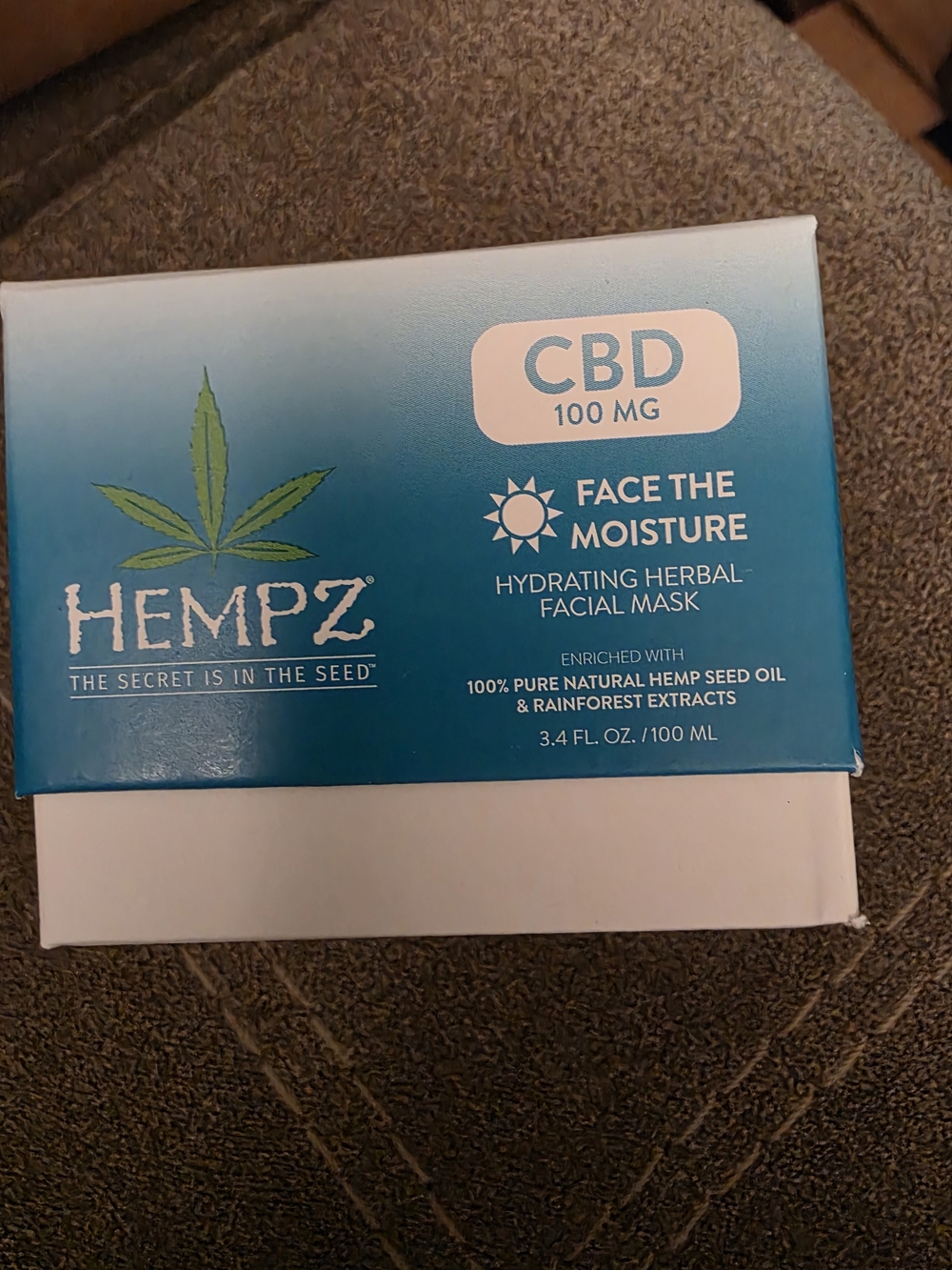 Hempz CBD Face The Moisture Hydrating Herbal Facial Mask